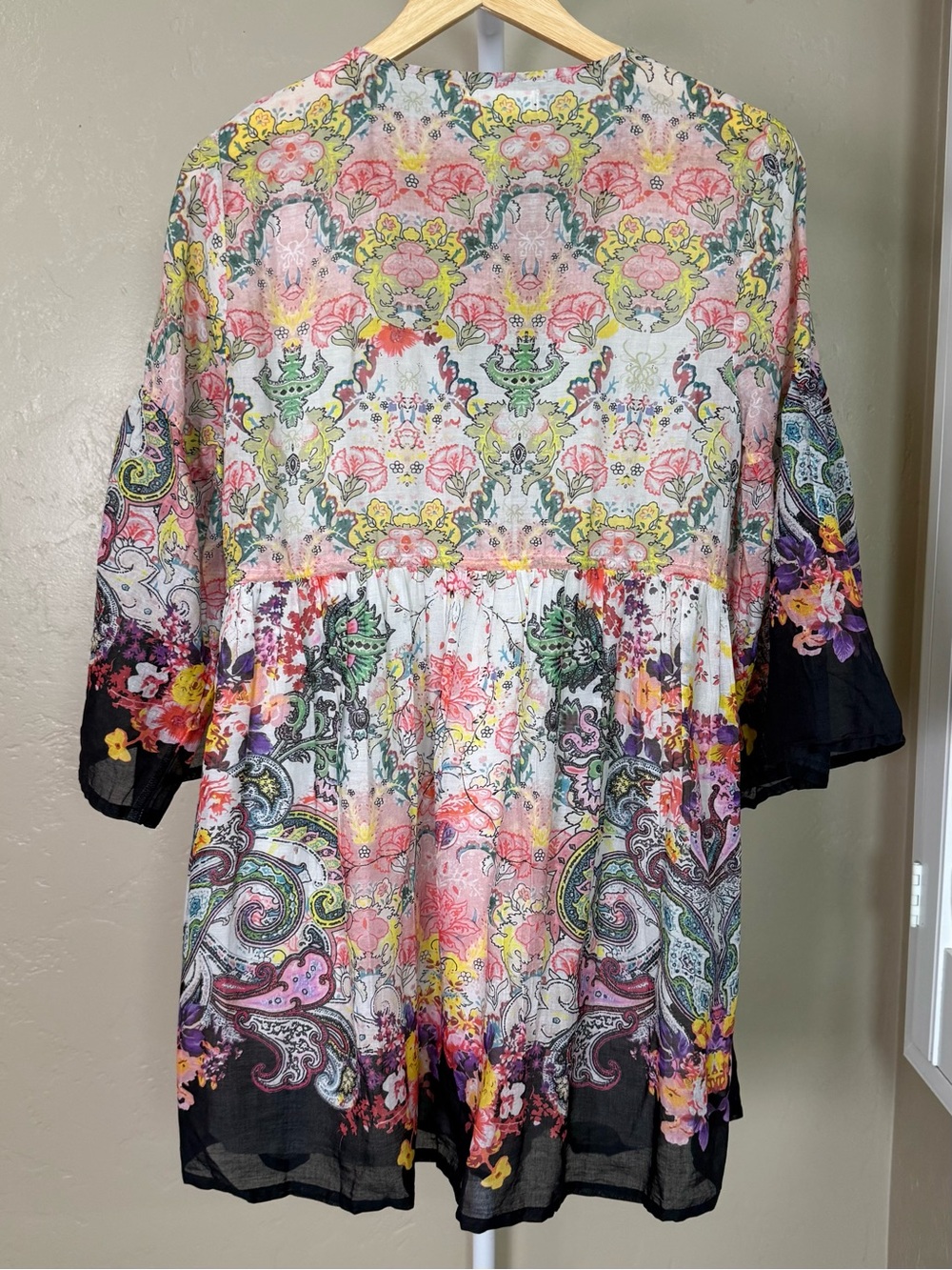 NATURAL LIFE Isabella Pink Floral Paisley Mini Dress Medium NWT - Picture 9 of 12